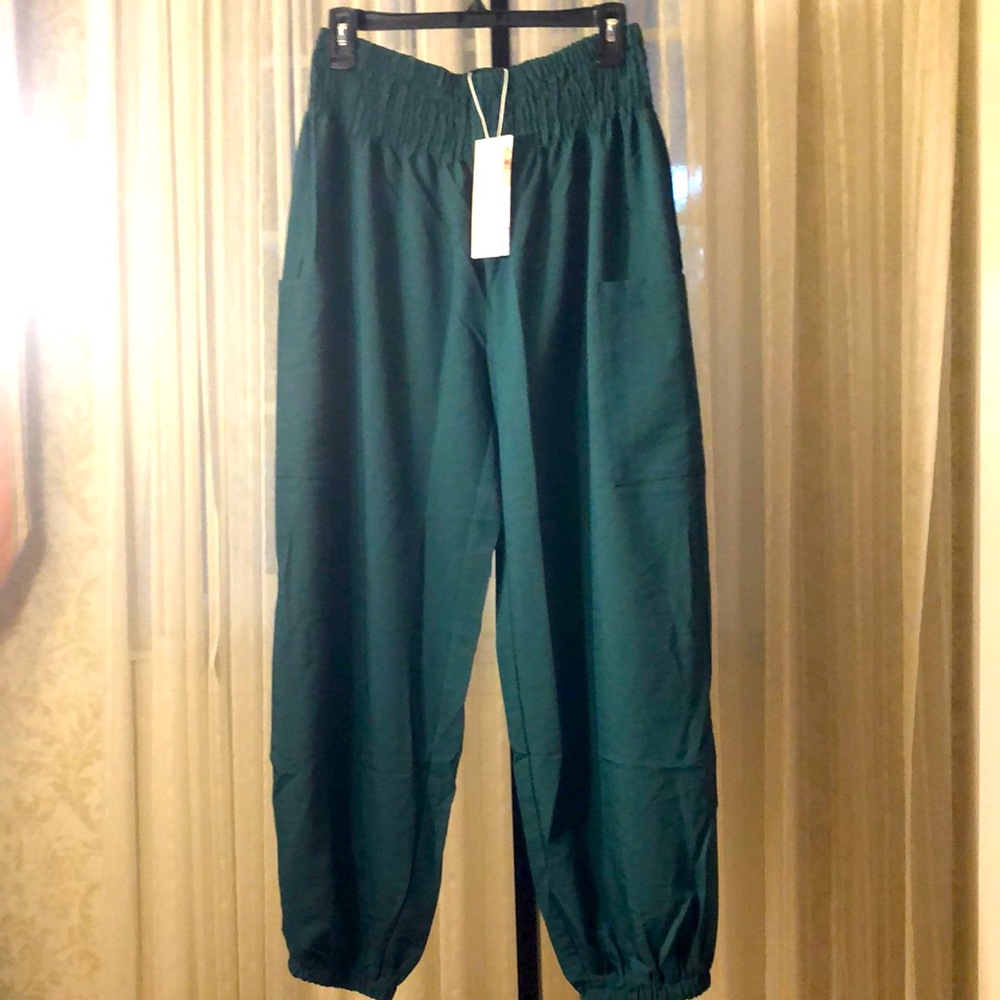 Q New  withTags, green Size Large Doritos Pants, 39 inch length